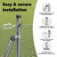 Vidaxl Fence With Posts Steel-116797987-116797977