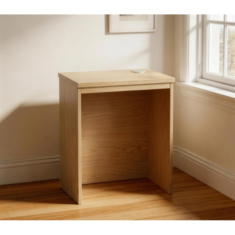 Moran Solid Wood Base Writing Desk, Classic Oak