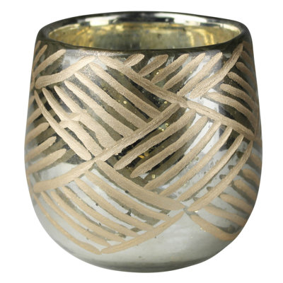4'' H Glass Tabletop Votive Holder