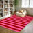Pink bedroom carpet, washable anti slip area carpet, suitable for soft retro thin fan-shaped carpet for home decoration in kindergarten dormitories-648067872