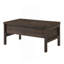 Table basse en noyer avec plateau relevable