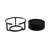 Flex Stainless Steel Round 6 Piece Coaster Set With Holder-1257898265