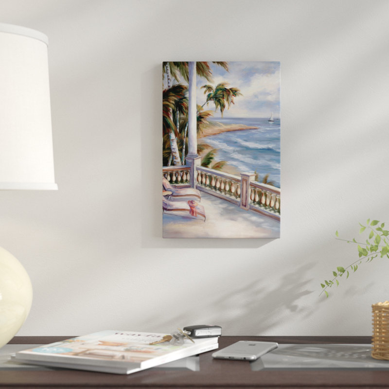«Tropical XV», reproduction sur toile, H 18 po x l 12 po x P 1,5 po, Pas de tapis, Toile tendue