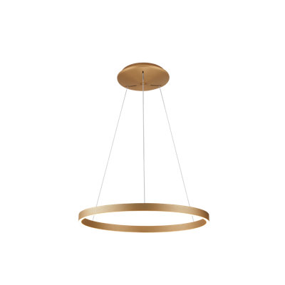1 - Light LED Waggon Wheel Pendant