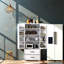 Armoire de cuisine 71 pouces avec 2 grands tiroirs, armoire autoportante texturée en relief-934468469