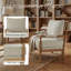 Fauteuil d'appoint en bois massif Millissa Farmhouse-42892935