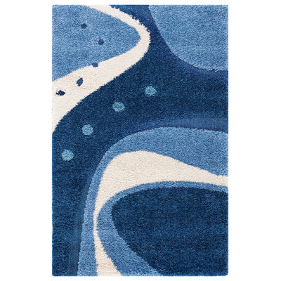 Kerio Shag Performance Abstract Rug