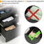 Drawer Mobile File Cabinet, Rolling Printer Stand, Vertical Filing Cabinet, Black
