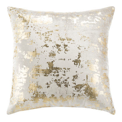 Abstract Cotton Blend Reversible Throw Pillow