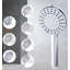 Pomme de douche à haute pression avec douchette combinée - Système de douche double avec douchette à pluie carrée réglable à 7 modes et support-113303900