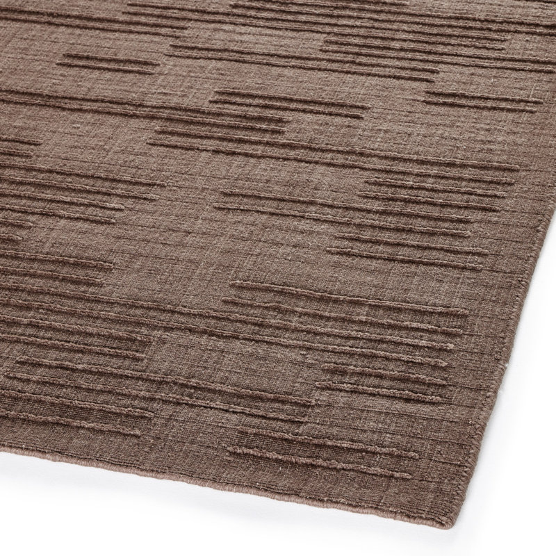 Geist Hand Loomed Wool Indoor Rug, Rectangle 10' x 14', Taupe