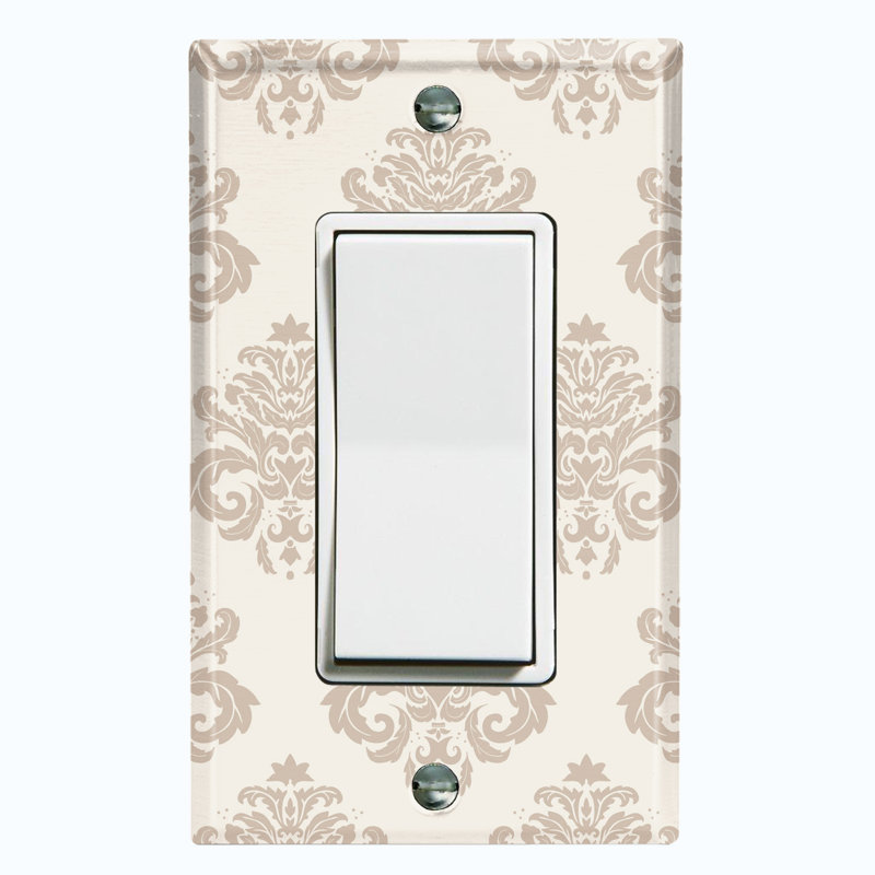 Plaque murale berçante Damask Rose, Brun clair
