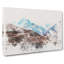 Mount Everest In The Himalayas Watercolour - Wrapped Canvas Print-56657191