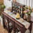 Retro Walnut Colour Solid Wood Rectangle Entryway Table-112275103