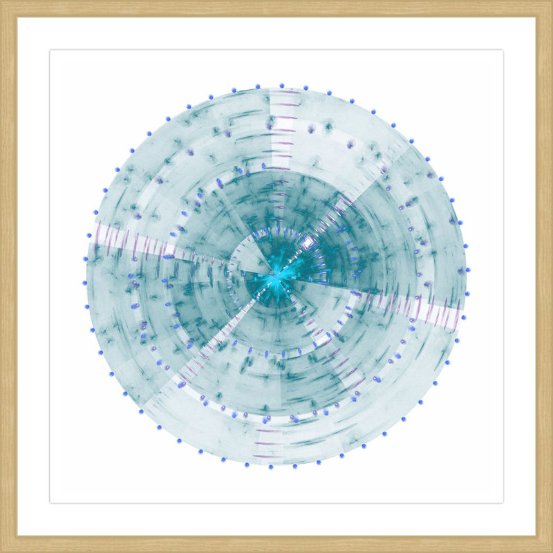 « saw blade », reproduction d’art encadrée, H 24 po x l 24 po