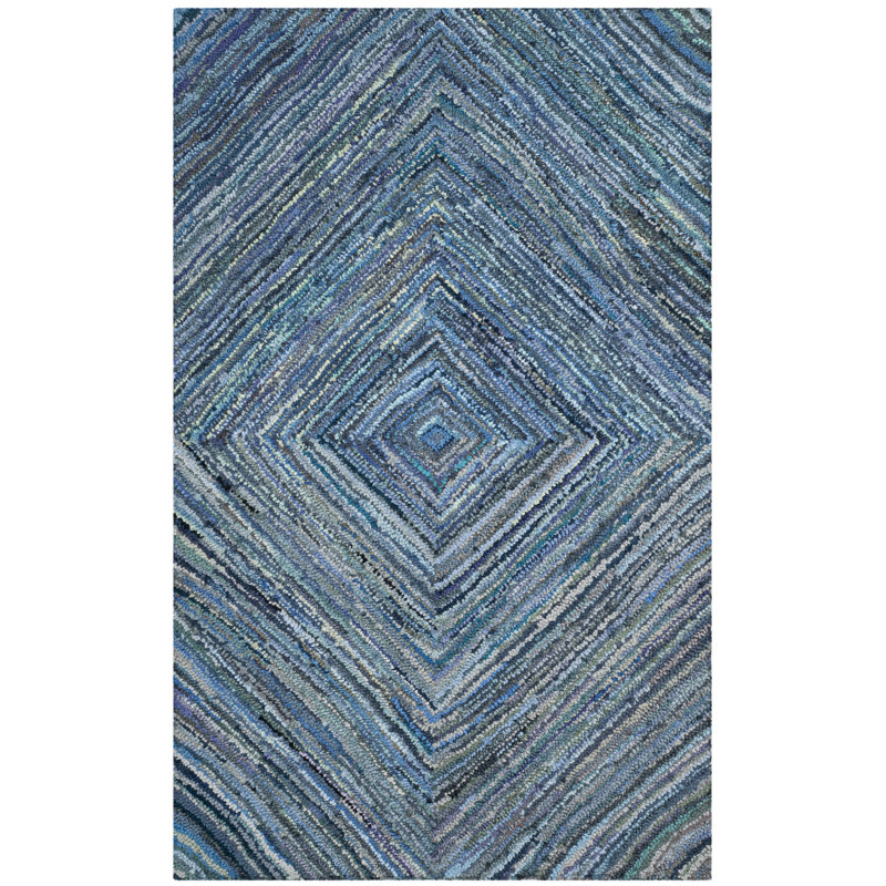 Baum Hand Tufted Cotton Geometric Rug, Rectangle 3' x 5'