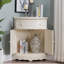 Armoire d'angle en bois manufacturé
