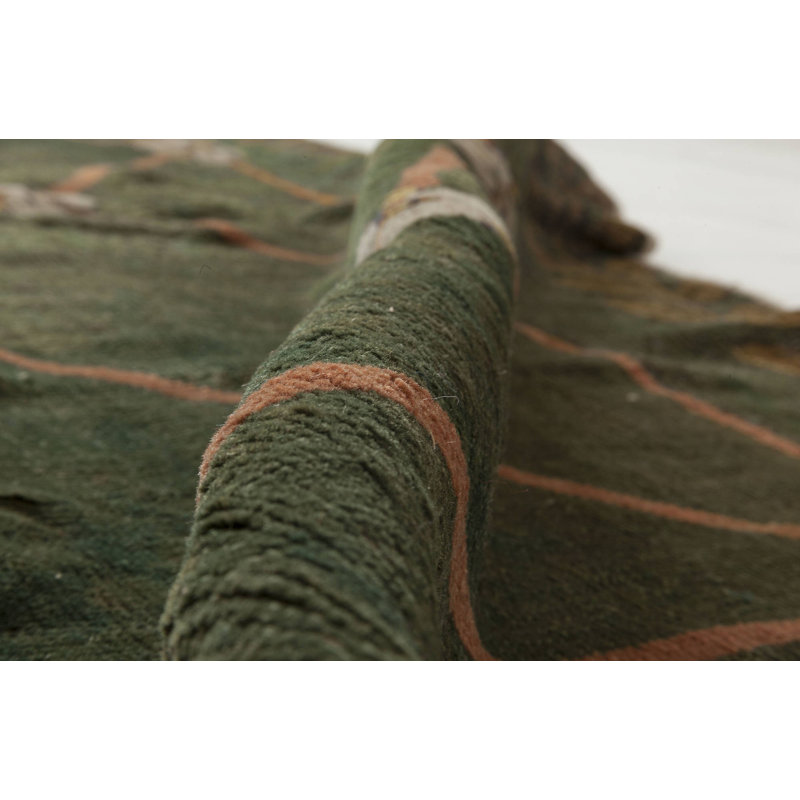 One-of-a-Kind Rectangle 6'10" X 7'3" Hand Knotted Area Rug