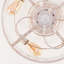 Ventilateurs de plafond en fer de style fleur 20 "avec télécommande, ventilateur encastré en cage pour chambre à coucher, salon - ampoules non incluses