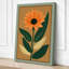 Modern Daisy Botanical - Wrapped Canvas-131764188-131764191