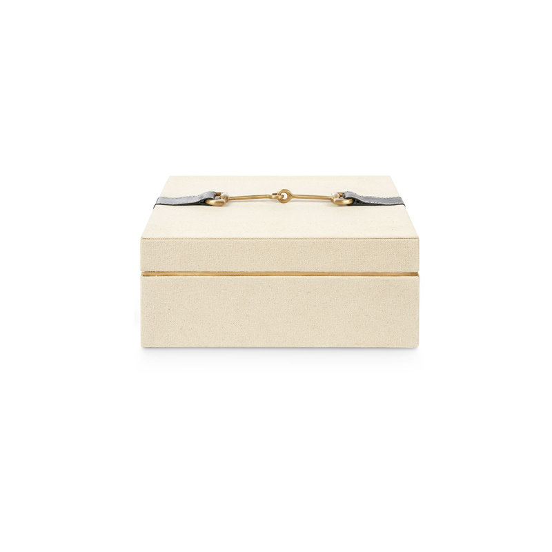 Buckley Handmade Decorative Box, Black/Natural