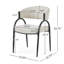 Chaises de salle à manger rembourrées avec pieds en métal (ensemble de 2)-827073947