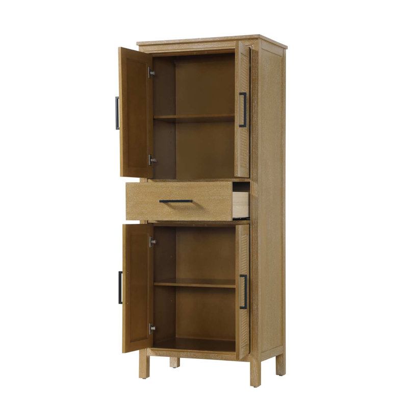 Armoire de rangement pour salle de bain 28 pouces en chêne lin, H 72 po x l 28 po x P 72 po, Lin chêne