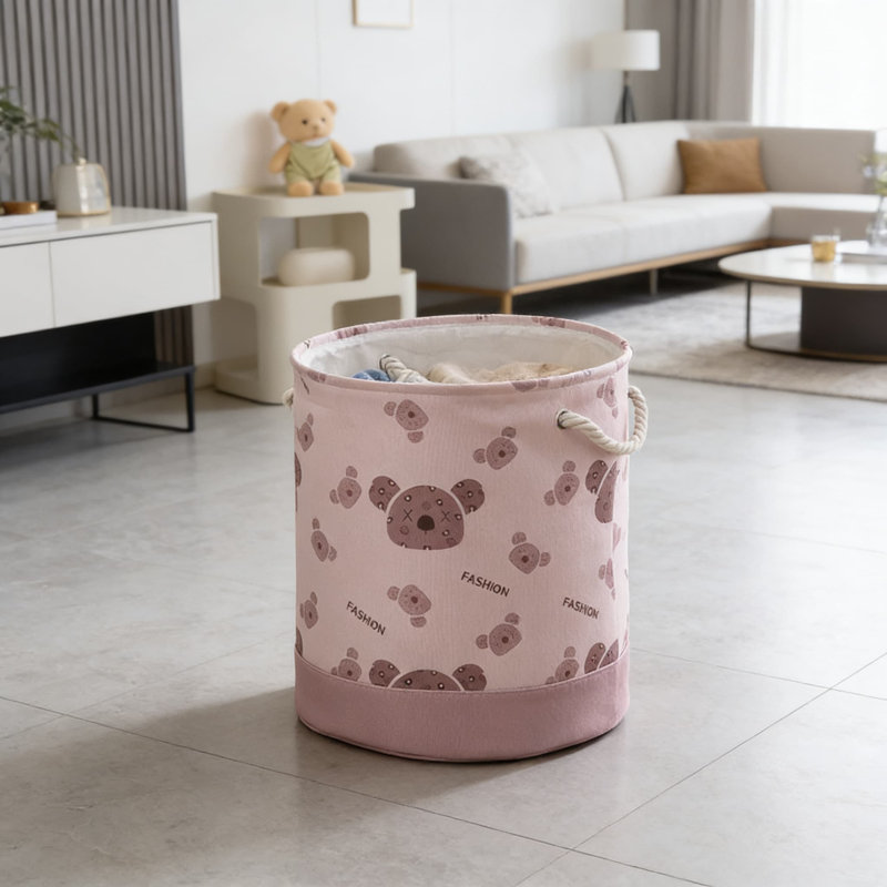 1Pcs,Large Capacity Foldable Storage Basket With 3-Tier Design, Multifunctional Organizer For Toys, Laundry, And Household Items, Water-Resistant And Durable Fabric