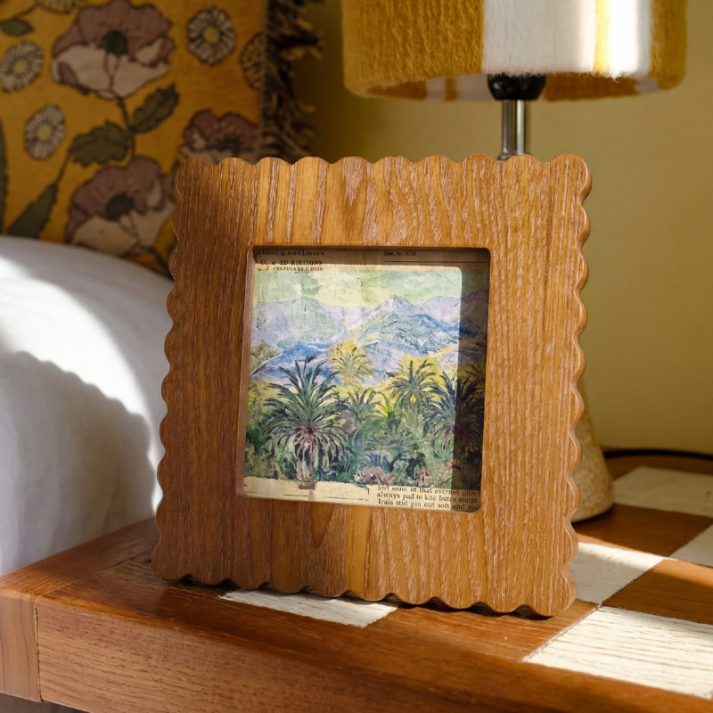 Cadre photo en bois aggloméré Moderna Design, Carrée