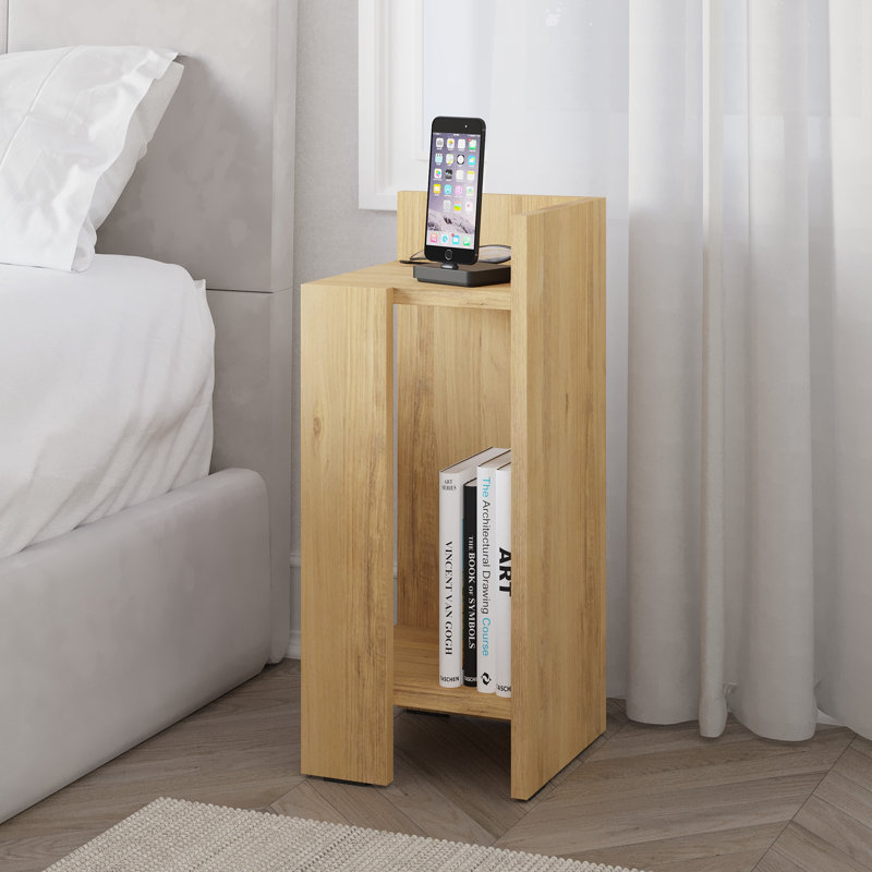 Lochlan Bedside Table, Right Orientation, Oak