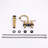 2-Handle 4-Inch Brushed Gold Bathroom Faucet, Bathroom Vanity Sink Faucets With Pop-Up Drain And Supply Hoses-125231393