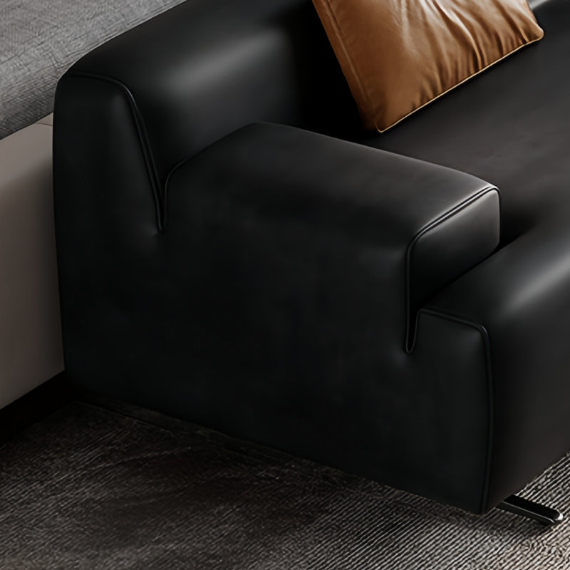 Modern Simplicity End-of-Bed Bench Upholstered Bench, 27.55" H x 70.86" W x 21.65" D, Black