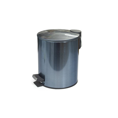 Metal Step On Trash Can - 1.3 Gallons