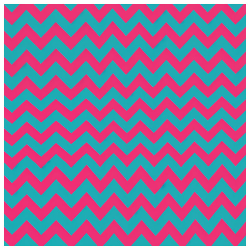 Tapis de bain rose zigzag bleu, 24in W x 17in L