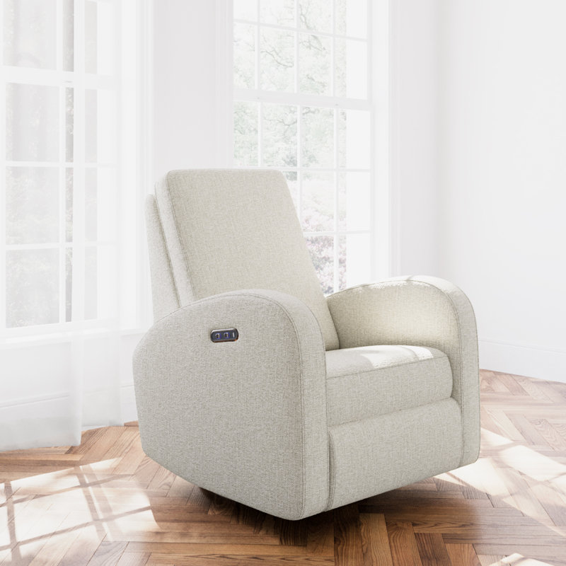 Fauteuil inclinable électrique pivotant avec USB Santa Monica, Dune Basketweave