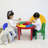Primary Kids 3 Piece Round Play Or Activity Table and Chair Set-64176739