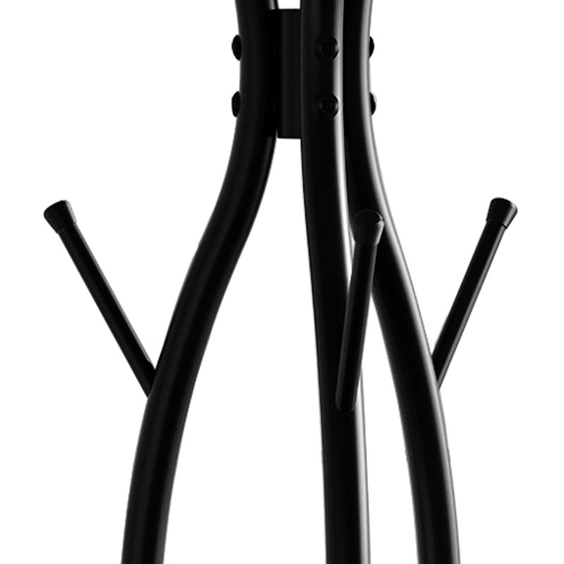 METAL FREESTANDING COAT RACK IN BLACK, Black