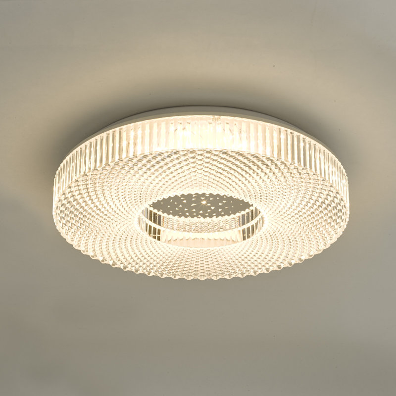 Cheylee Plastic LED Flush Mount, 8cm H x 8cm W x 40cm D