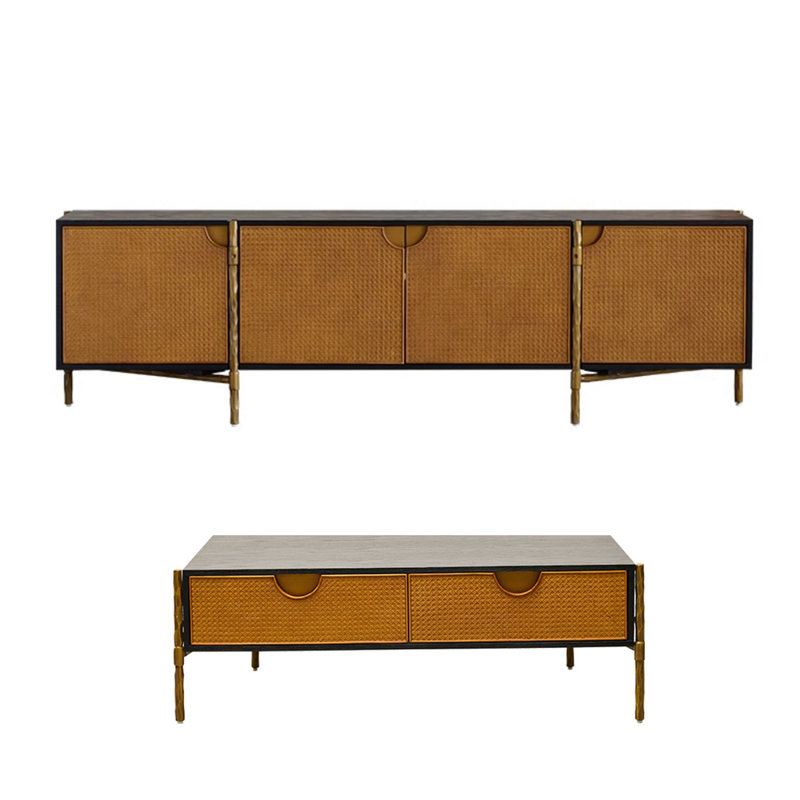 Retro TV Home Tea Table Combination