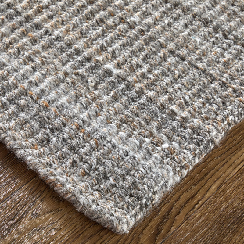 Cramlington Hand Woven Area Rug, Square 1'6", Brown