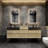 Golitz 79'' Double Bathroom Vanity with Stainless Steel Top-65239693