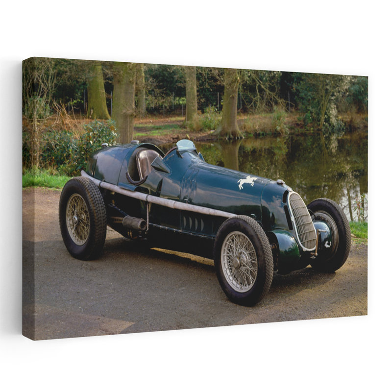 1935, Alfa Romeo 8C-35, 3,8 litres, Grand Prix, siège unique, art mural rétro classique contemporain, H 24 po x l 36 po