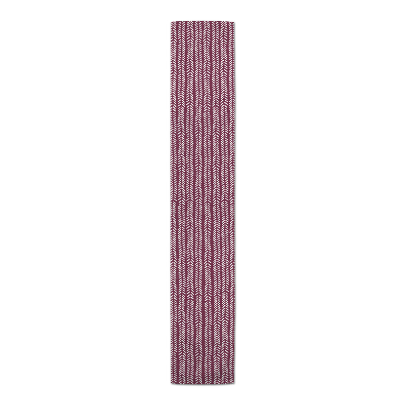 Brealle Rectangle Polyester Table Runner, 72" x 16", Purple