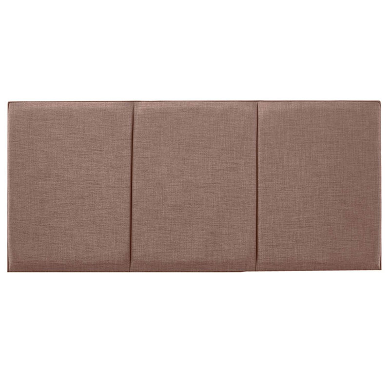Ergys Upholstered Headboard, Beige, Super King (6'), Twill