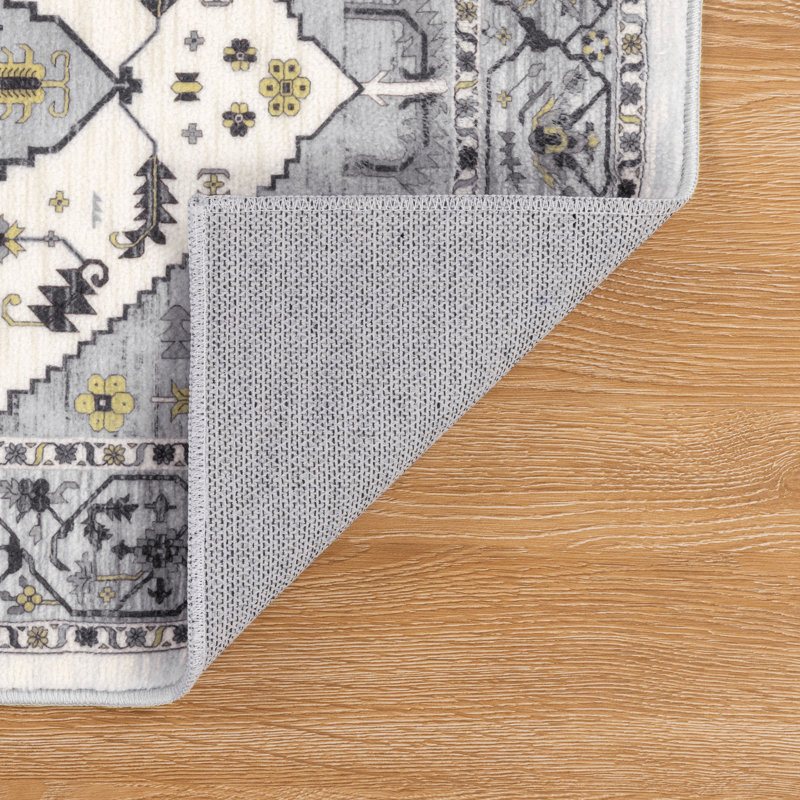 Machine Washable Non-Slip Kitchen Mat, Gray