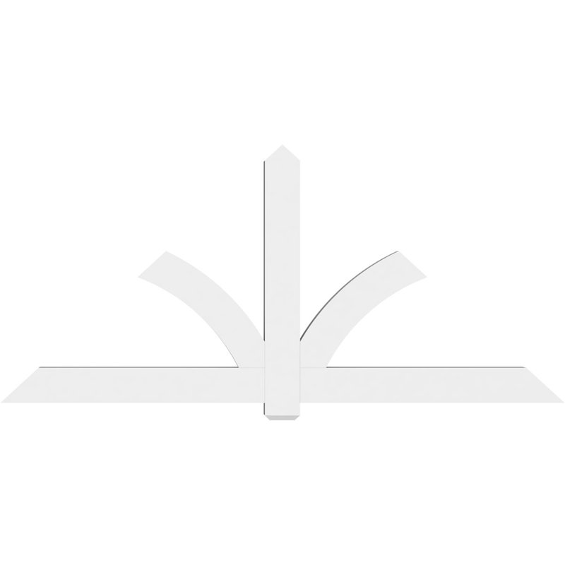 Support pour pignon en PVC Redmond, H 44 po x l 96 po (pas: 11/12), P 4 po x F 6 po