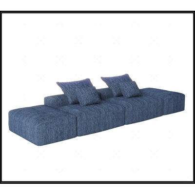 Canapé modulaire surdimensionné moderne avec 2 repose-pieds et 2 sièges Modern
