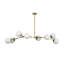 8-Light Sputnik Modern Linear Glass Bubble Chandelier-1980515141-1980515142