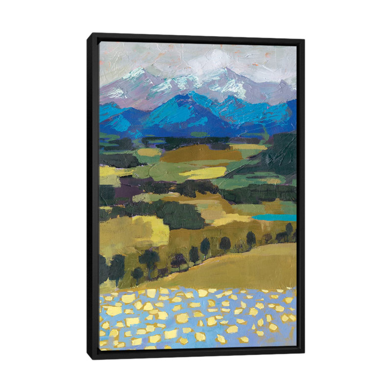 «Alpine Impression II», reproduction de peinture acrylique sur toile tendue, H 26 po x l 18 po x P 1,5 po, Pas de tapis