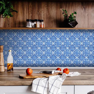4'' W x 4'' L Vinyl Peel and Stick Mosaic Tile